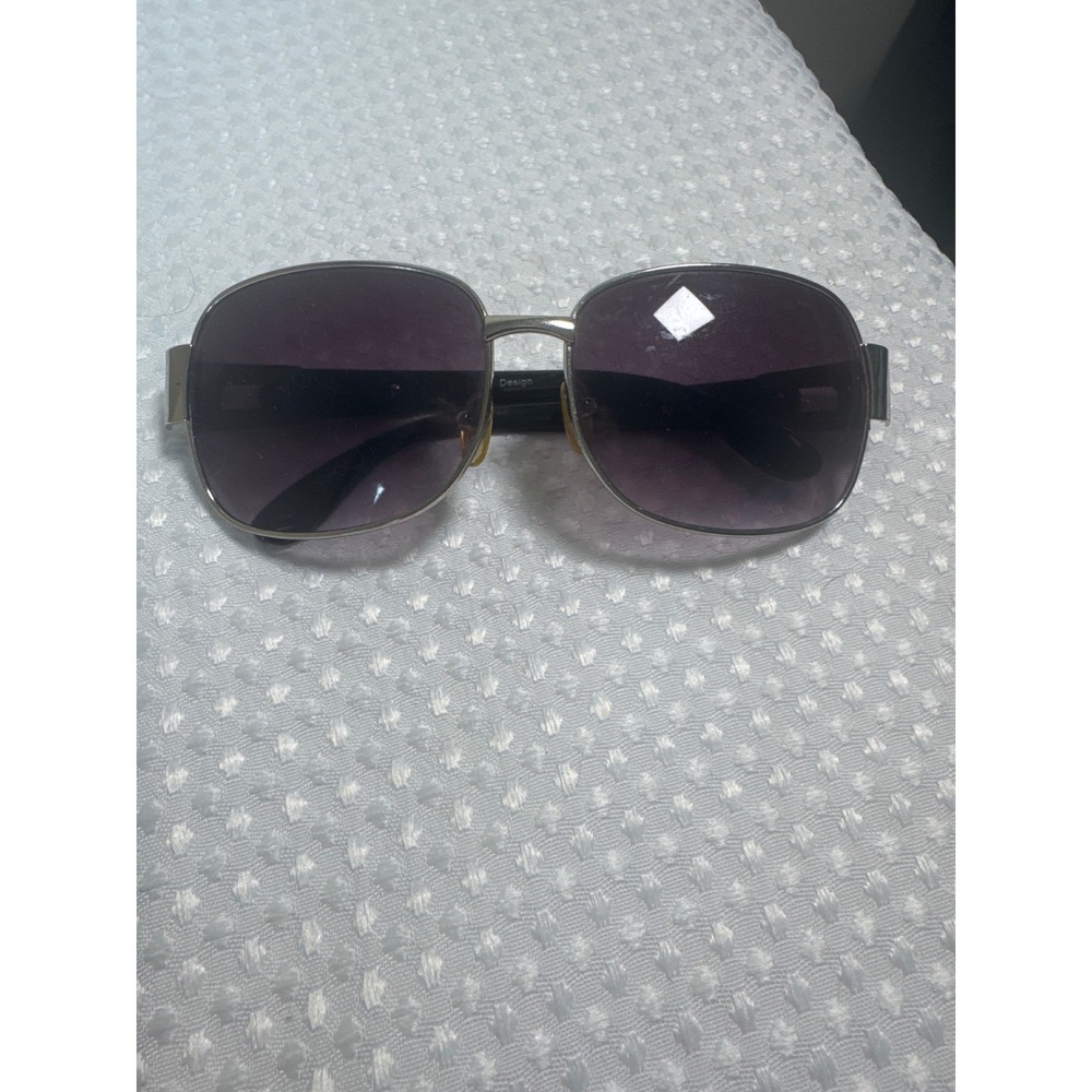 Italian‎ Design Sunglasses Womens OS Silver Purple Good Oversized Square 2945MS
